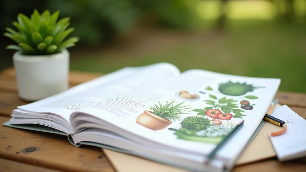 RHS gardening reference books and guides on shelf
